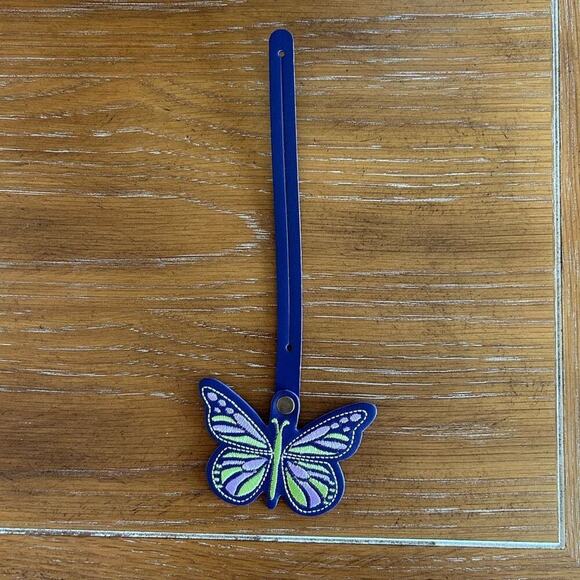 AMETHYST Portland Leather Butterfly Charm FAST SHIP Monarca Charm - Picture 2 of 4